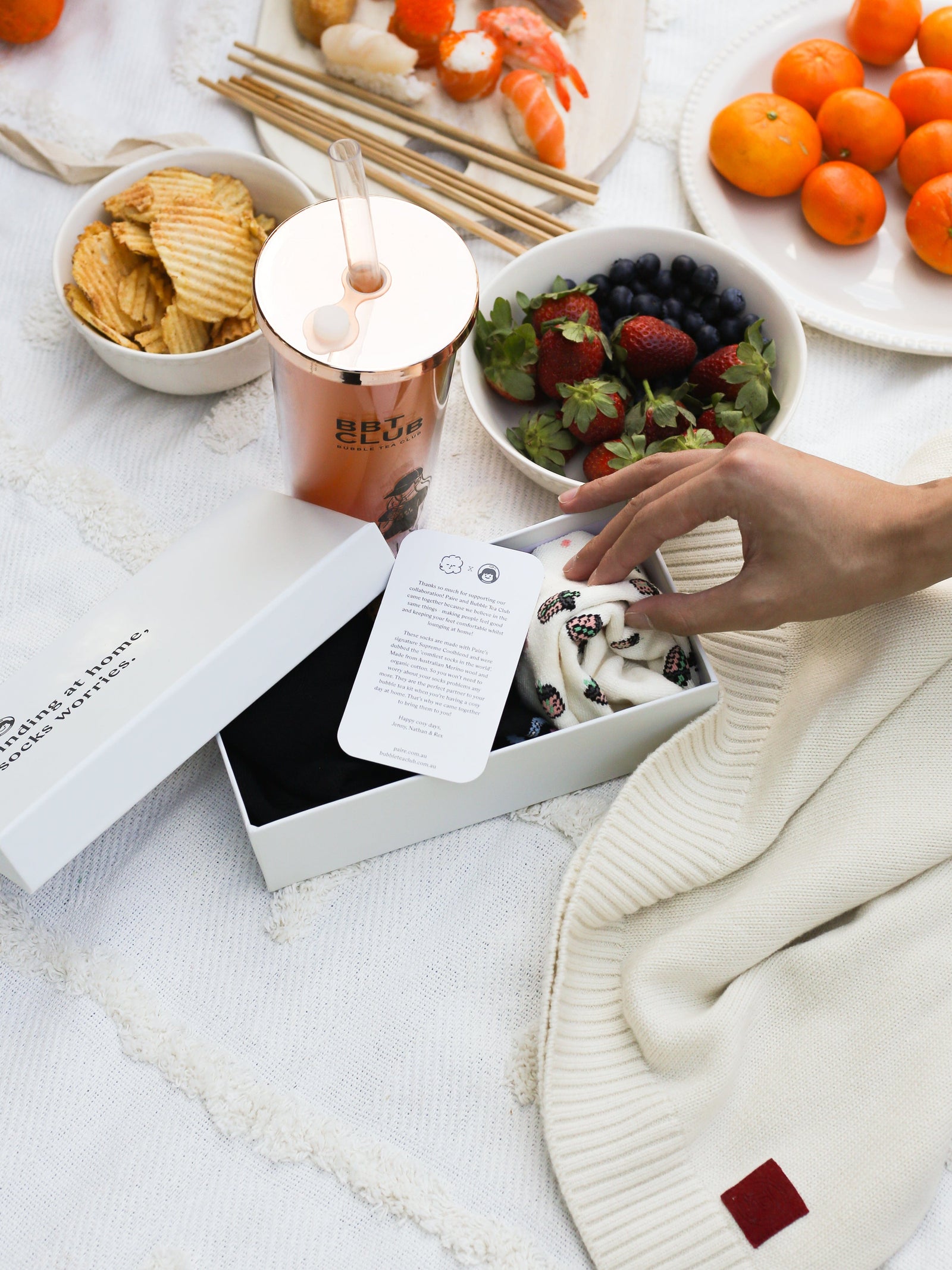 Paire X BBT Club Quarter Socks Gift Box