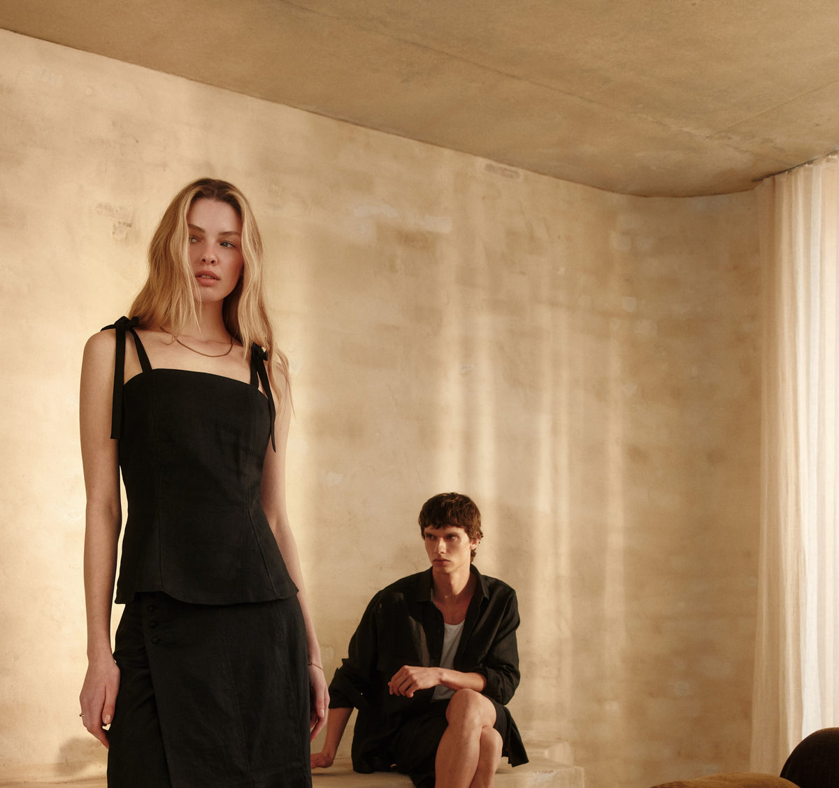 Lightweight linen for warm days