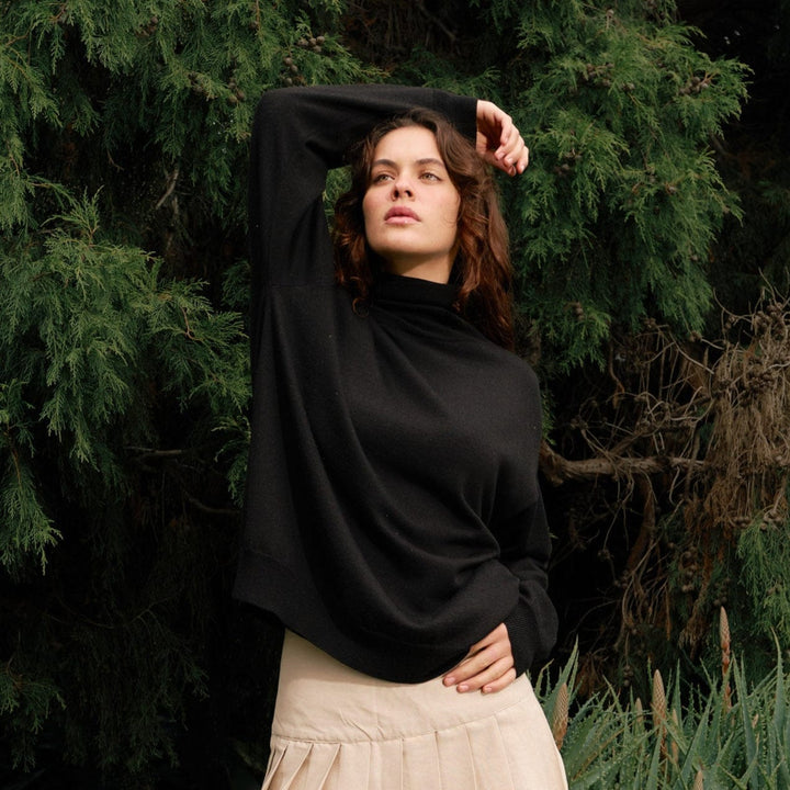Unisex SilKnit™ Relaxed Turtleneck Sweater