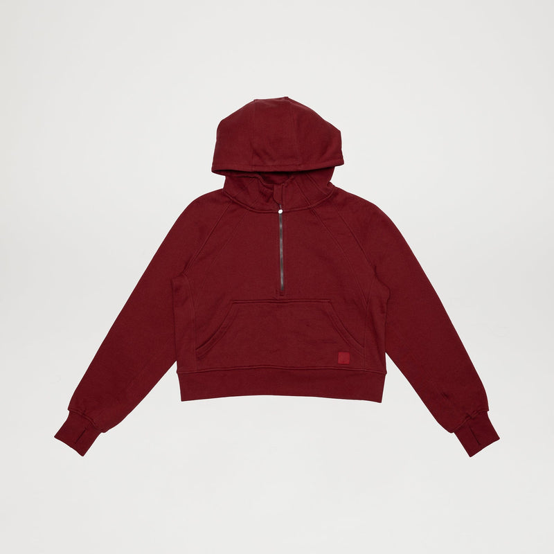 Women’s 100% Organic Cotton Half-Zip Hoodie