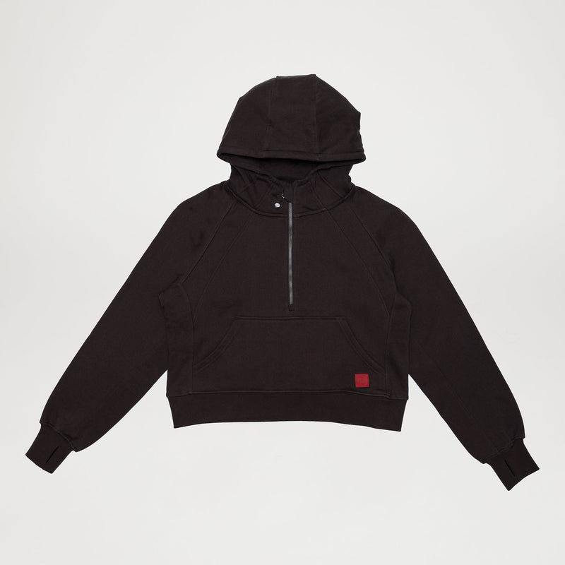 Women’s 100% Organic Cotton Half-Zip Hoodie