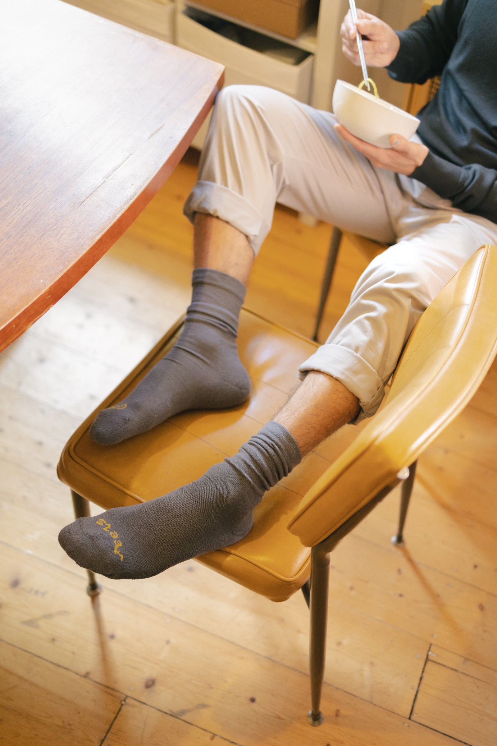Aussie Merino Wool-Blend Cushioned Diabetic Loose Top Calf Sock -Paire