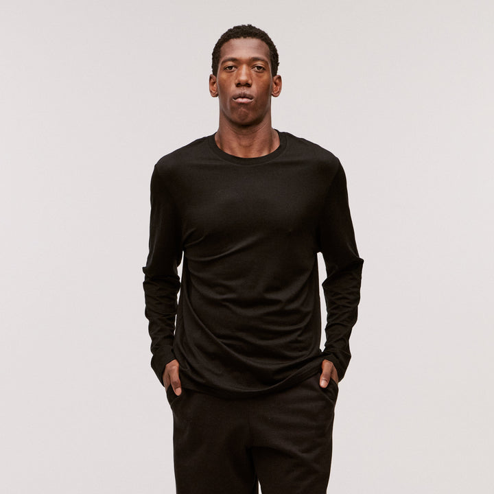 100% Ultra-Fine Merino Wool Men's Long Sleeve