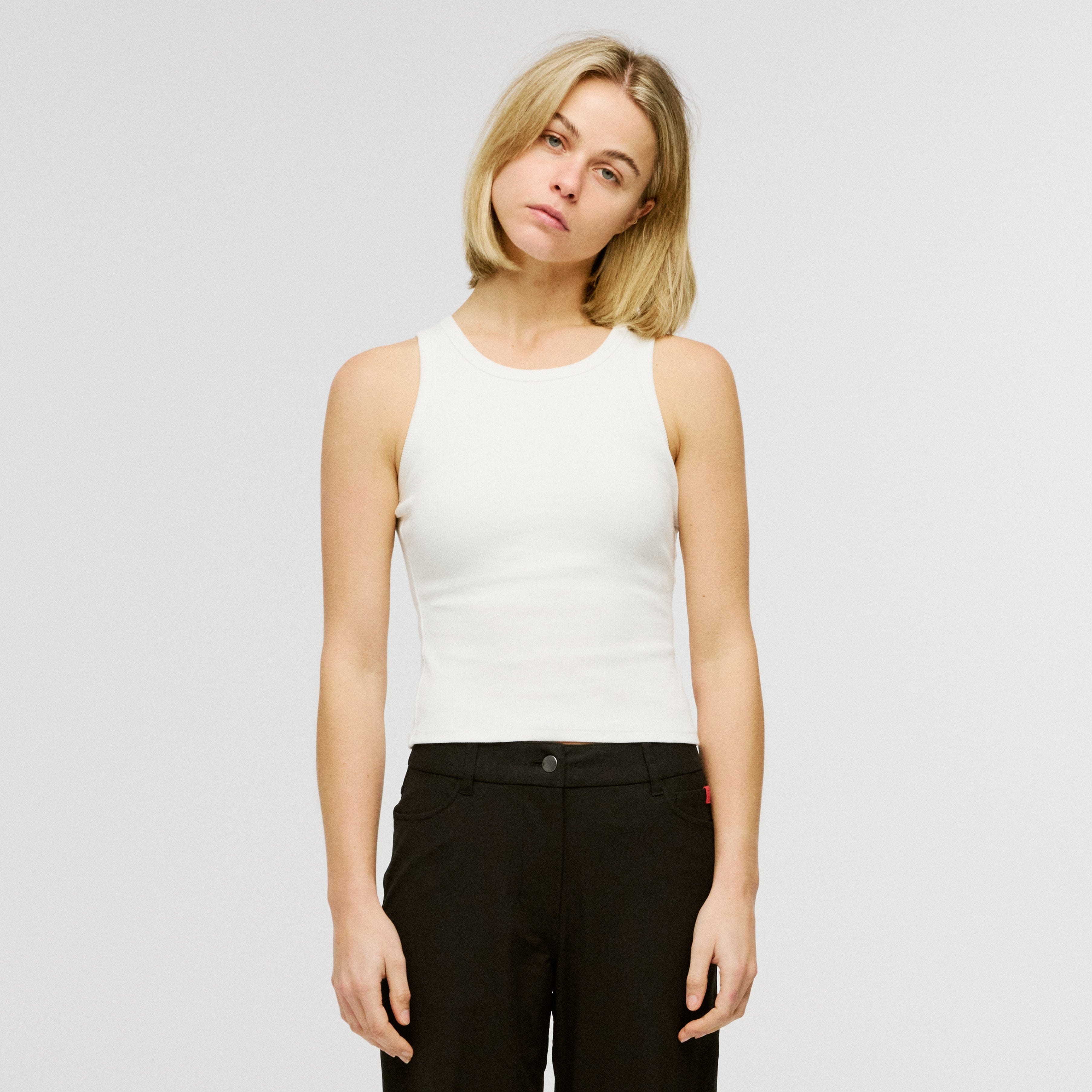 Women's Organic Cotton Ribbed Tank Top – Paire