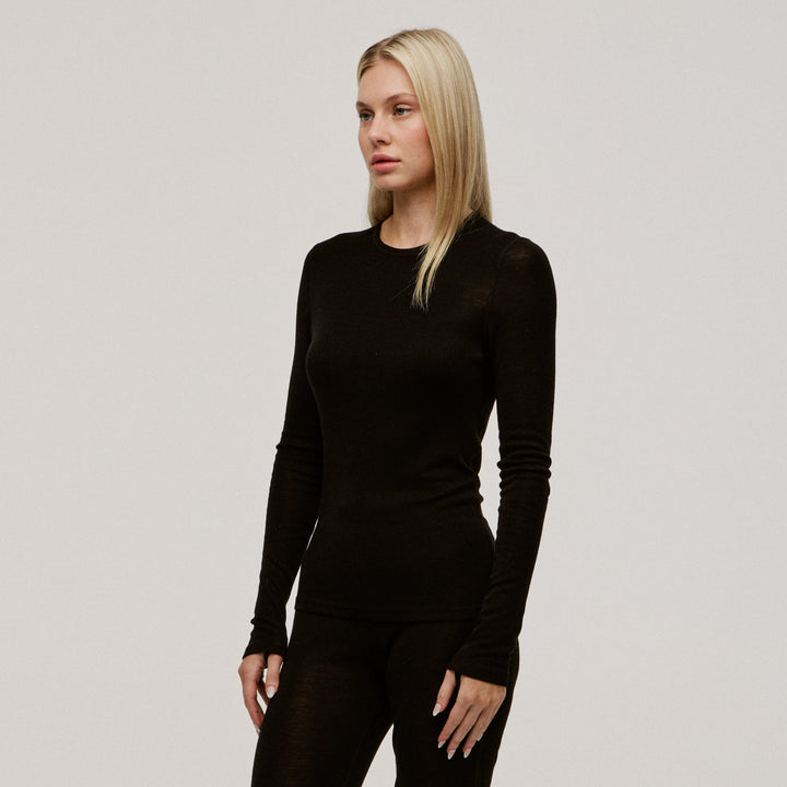100% Superfine Merino Women's Thermal Long Sleeve