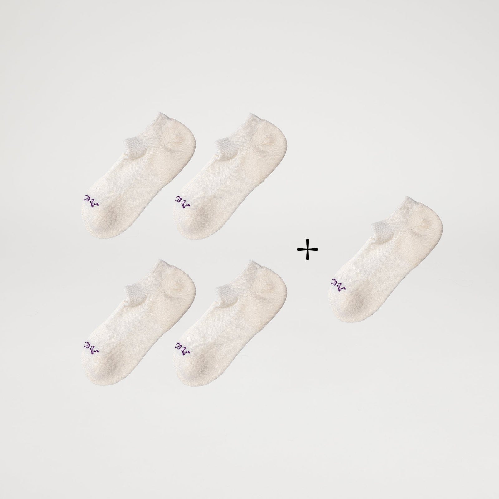 Ankle Sock / Pack of 4 + 1