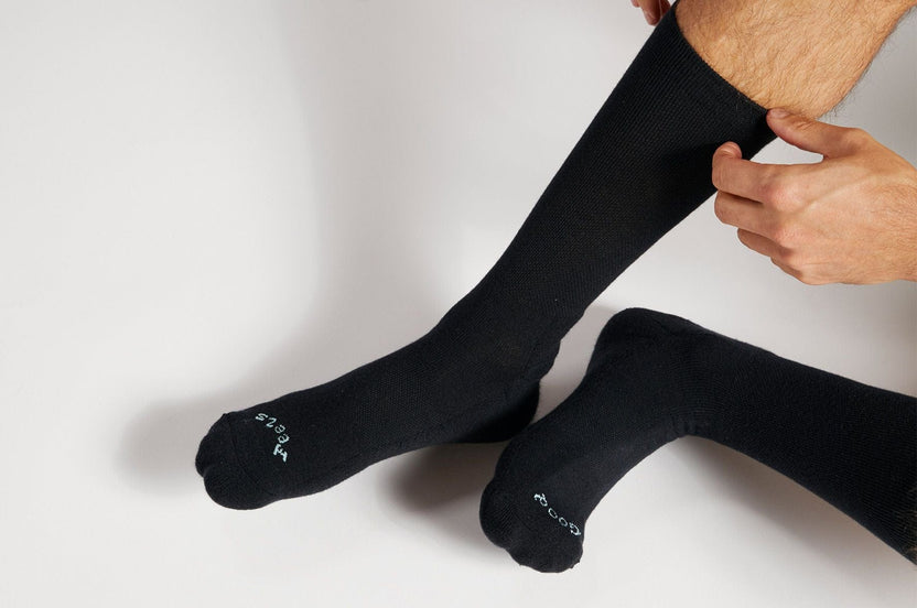 Australian Merino Wool-Blend Cushioned Winter Calf Socks - Paire